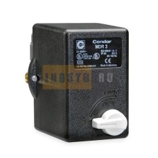 Реле давления (прессостат) Condor MDR 3/16 R3/16 (16 бар, 16А, 3/8″, EV WS, 380В) [MDR 3 HFA AAAA 130A160 FHI JXX] (4996161673)