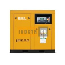 Винтовой компрессор с прямым приводом и частотным преобразователем BERG ВК-22-E (IP23/IP54) 7 бар