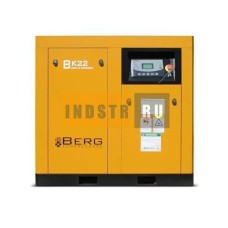 Винтовой компрессор с прямым приводом и частотным преобразователем BERG ВК-22-E (IP23/IP54) 16 бар
