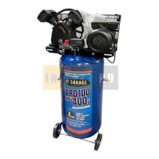 Вертикальный масляный поршневой компрессор с ременным приводом Garage PRO 100.MBV400/2.2 (8889040)