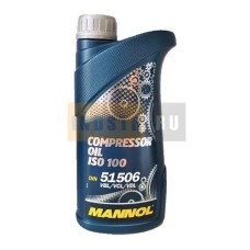 Минеральное масло для поршневых компрессоров MANNOL Compressor Oil ISO-100 - 1 литр MN2902-1