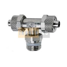 Фитинг тройник поворотный Camozzi 1431 6/4 мм - G1/4"