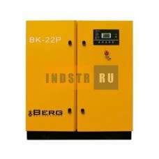 Винтовой компрессор с ременным приводом и частотным преобразователем BERG ВК-22Р-E (IP23/IP54) 7 бар