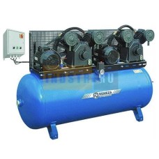 Поршневой масляный компрессор с ременным приводом Remeza ТАНДЕМ СБ4/Ф-500W95Т с пультом управления (43860)