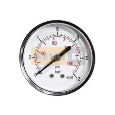 Осевой манометр (12 бар, 53 мм, 1/4″)